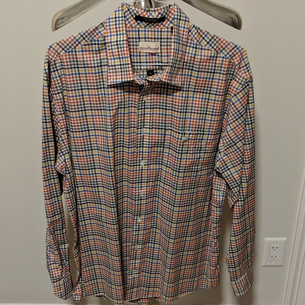 Cotton Brothers button down dress shirt